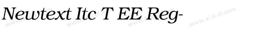 Newtext Itc T EE Reg字体转换